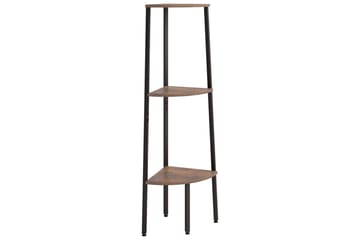 beBasic 3-kerroksinen kulmahylly tummanruskea ja musta 45,5x31,5x120 cm - Ruskea - Talo & remontointi - Keittiö & kylpyhuone - Keittiö & kodinhoitohuone - Keittiön sisustus - Keittiöhylly