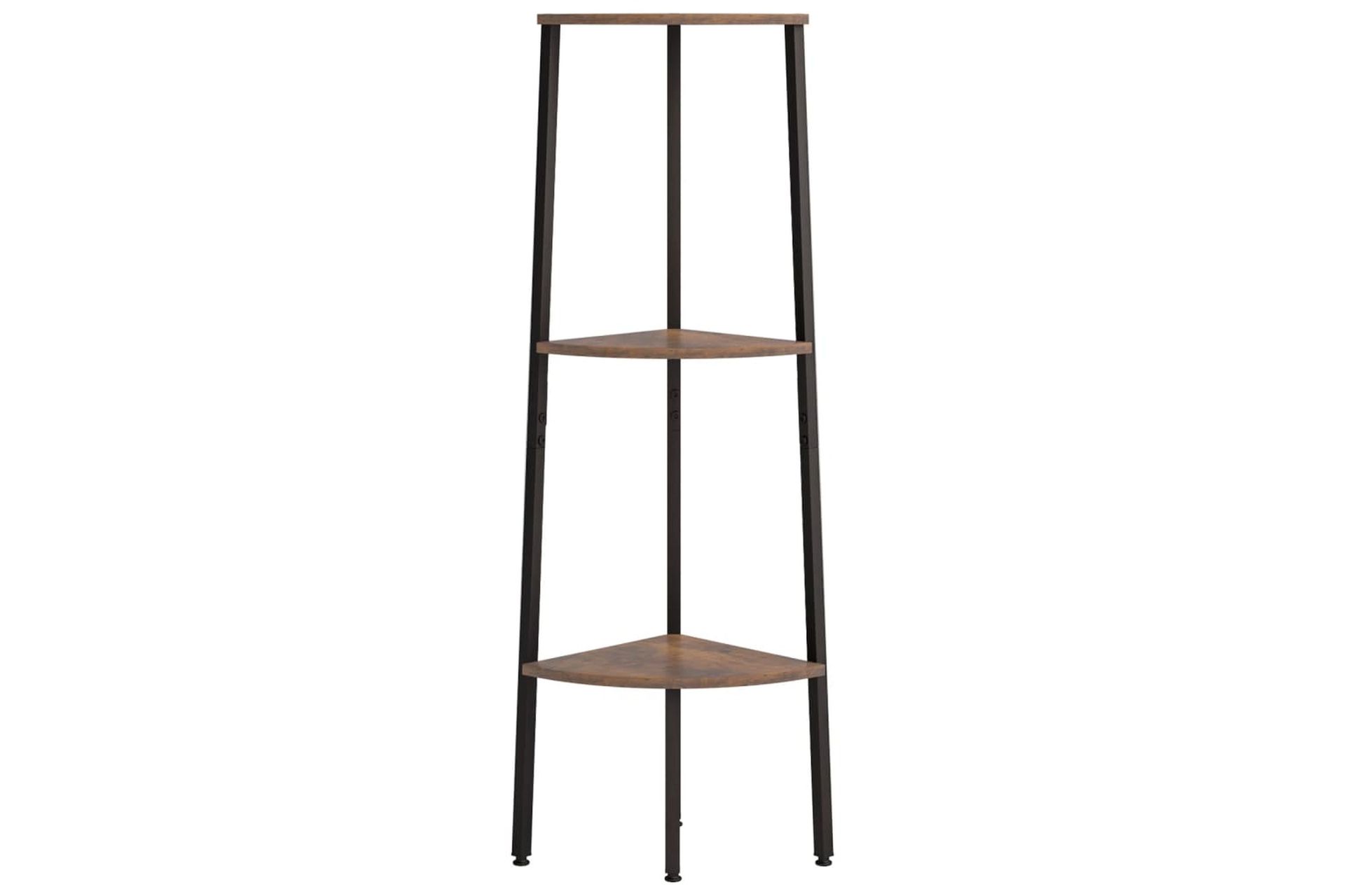 beBasic 3-kerroksinen kulmahylly tummanruskea ja musta 45,5x31,5x120 cm - Ruskea - Talo & remontointi - Keittiö & kylpyhuone - Keittiö & kodinhoitohuone - Keittiön sisustus - Keittiöhylly