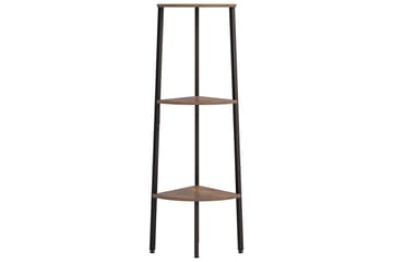 beBasic 3-kerroksinen kulmahylly tummanruskea ja musta 45,5x31,5x120 cm - Ruskea - Talo & remontointi - Keittiö & kylpyhuone - Keittiö & kodinhoitohuone - Keittiön sisustus - Keittiöhylly