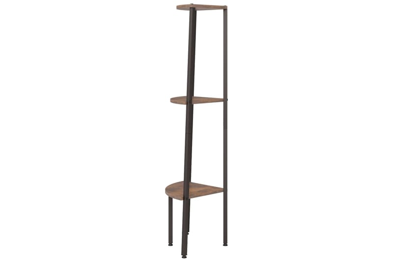 beBasic 3-kerroksinen kulmahylly tummanruskea ja musta 45,5x31,5x120 cm - Ruskea - Talo & remontointi - Keittiö & kylpyhuone - Keittiö & kodinhoitohuone - Keittiön sisustus - Keittiöhylly