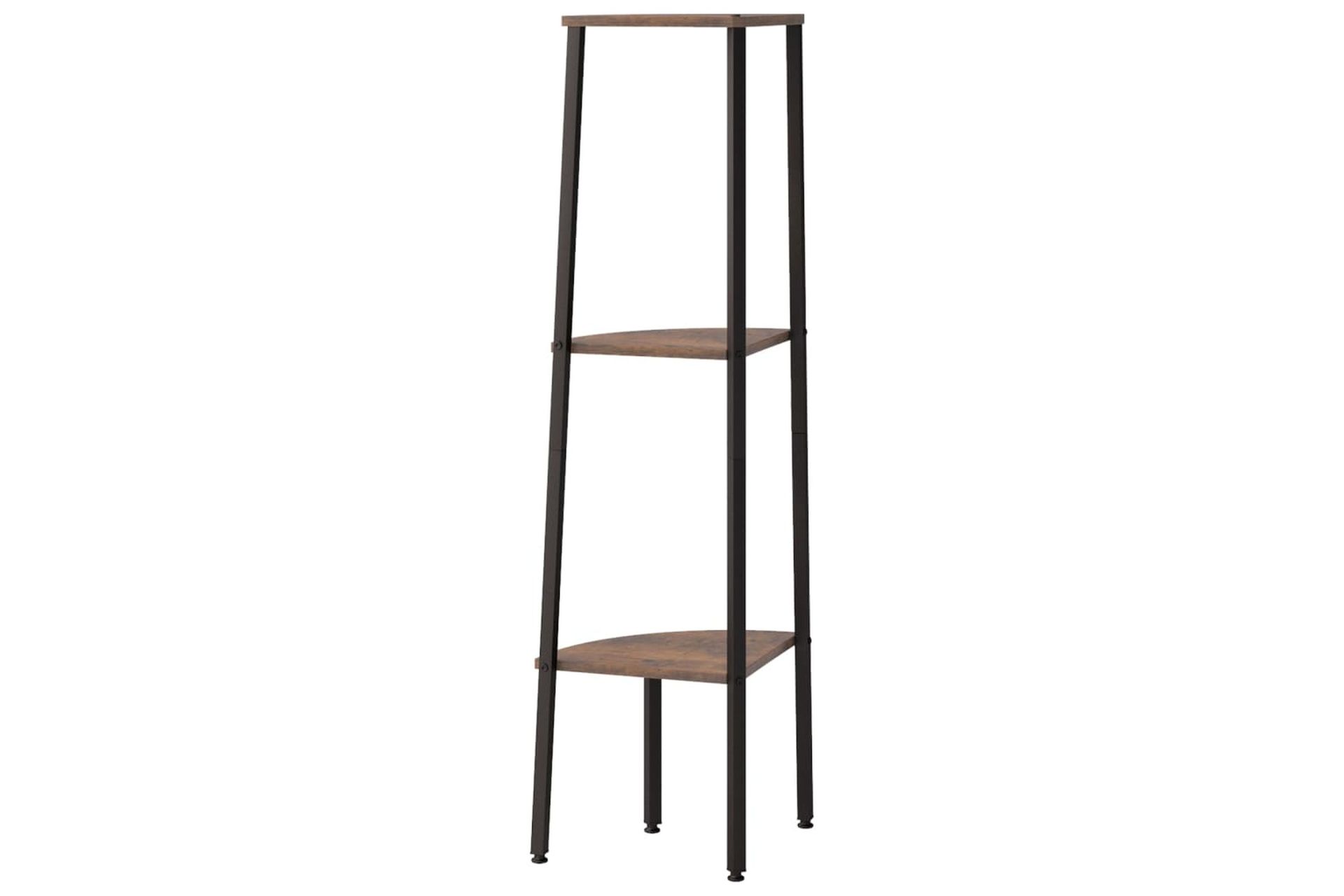 beBasic 3-kerroksinen kulmahylly tummanruskea ja musta 45,5x31,5x120 cm - Ruskea - Talo & remontointi - Keittiö & kylpyhuone - Keittiö & kodinhoitohuone - Keittiön sisustus - Keittiöhylly