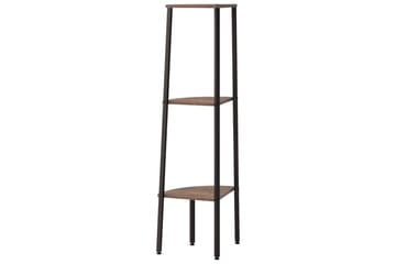 beBasic 3-kerroksinen kulmahylly tummanruskea ja musta 45,5x31,5x120 cm - Ruskea - Talo & remontointi - Keittiö & kylpyhuone - Keittiö & kodinhoitohuone - Keittiön sisustus - Keittiöhylly