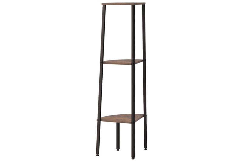 beBasic 3-kerroksinen kulmahylly tummanruskea ja musta 45,5x31,5x120 cm - Ruskea - Talo & remontointi - Keittiö & kylpyhuone - Keittiö & kodinhoitohuone - Keittiön sisustus - Keittiöhylly