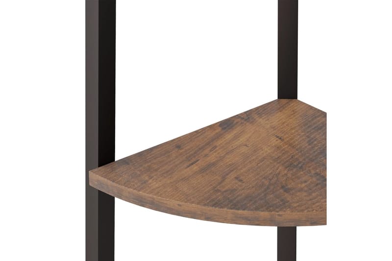 beBasic 4-kerroksinen kulmahylly tummanruskea ja musta 45,5x31,5x150 cm - Ruskea - Talo & remontointi - Keittiö & kylpyhuone - Keittiö & kodinhoitohuone - Keittiön sisustus - Keittiöhylly