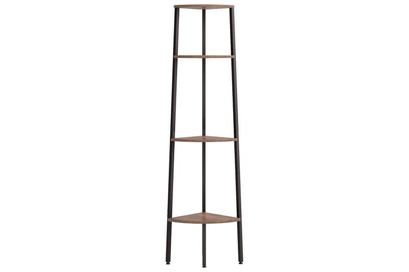beBasic 4-kerroksinen kulmahylly tummanruskea ja musta 45,5x31,5x150 cm - Ruskea - Talo & remontointi - Keittiö & kylpyhuone - Keittiö & kodinhoitohuone - Keittiön sisustus - Keittiöhylly