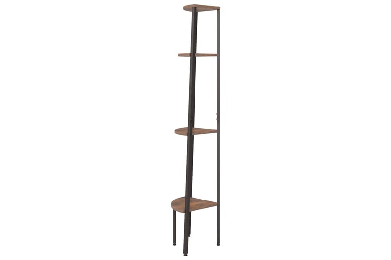 beBasic 4-kerroksinen kulmahylly tummanruskea ja musta 45,5x31,5x150 cm - Ruskea - Talo & remontointi - Keittiö & kylpyhuone - Keittiö & kodinhoitohuone - Keittiön sisustus - Keittiöhylly