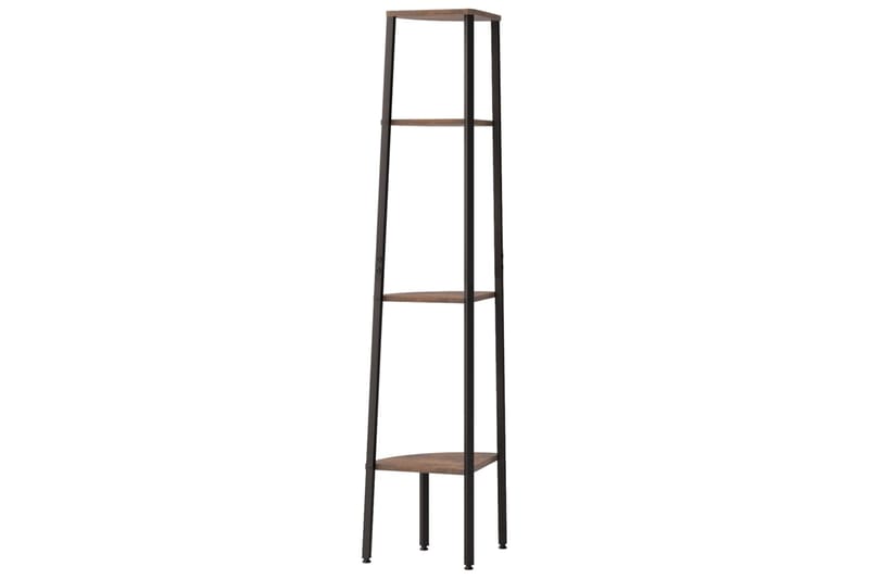 beBasic 4-kerroksinen kulmahylly tummanruskea ja musta 45,5x31,5x150 cm - Ruskea - Talo & remontointi - Keittiö & kylpyhuone - Keittiö & kodinhoitohuone - Keittiön sisustus - Keittiöhylly