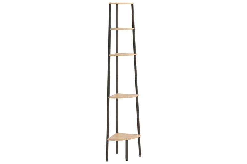 beBasic 5-kerroksinen kulmahylly vaaleanrusk. ja musta 45,5x31,5x180 cm - Ruskea - Talo & remontointi - Keittiö & kylpyhuone - Keittiö & kodinhoitohuone - Keittiön sisustus - Keittiöhylly