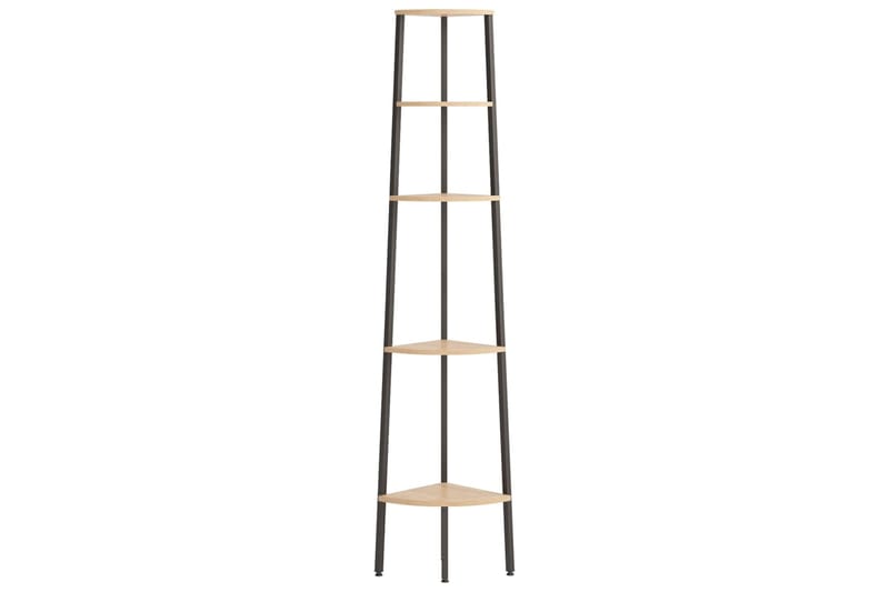 beBasic 5-kerroksinen kulmahylly vaaleanrusk. ja musta 45,5x31,5x180 cm - Ruskea - Talo & remontointi - Keittiö & kylpyhuone - Keittiö & kodinhoitohuone - Keittiön sisustus - Keittiöhylly