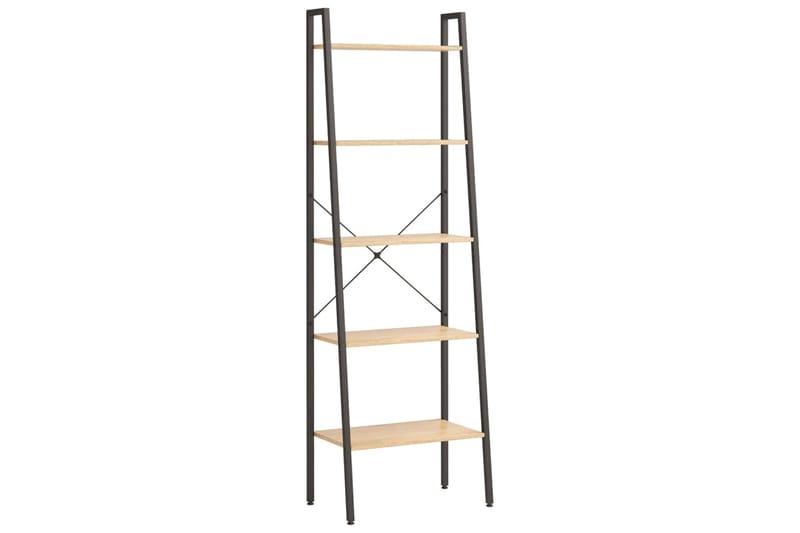 beBasic 5-kerroksinen seisova hylly vaaleanruskea ja musta 56x35x174 cm - Ruskea - Talo & remontointi - Keittiö & kylpyhuone - Keittiö & kodinhoitohuone - Keittiön sisustus - Keittiöhylly