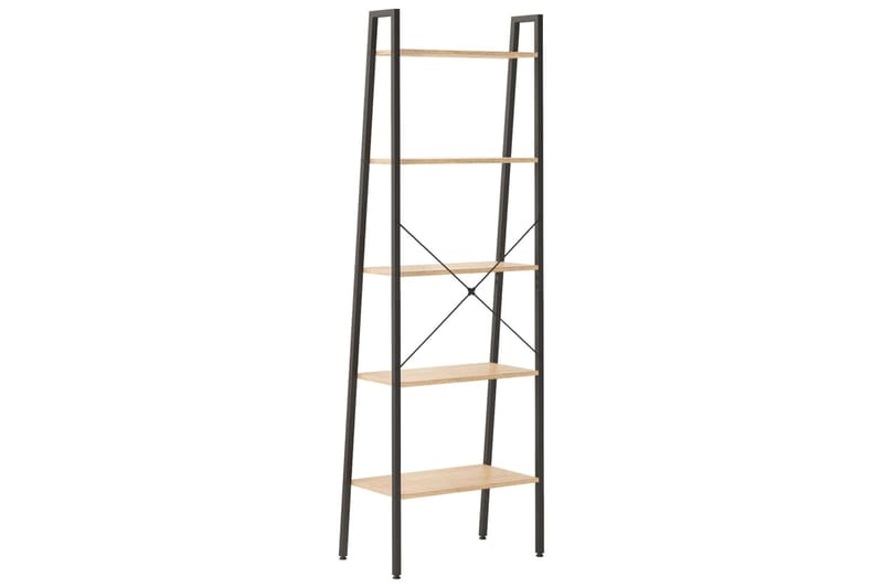 beBasic 5-kerroksinen seisova hylly vaaleanruskea ja musta 56x35x174 cm - Ruskea - Talo & remontointi - Keittiö & kylpyhuone - Keittiö & kodinhoitohuone - Keittiön sisustus - Keittiöhylly