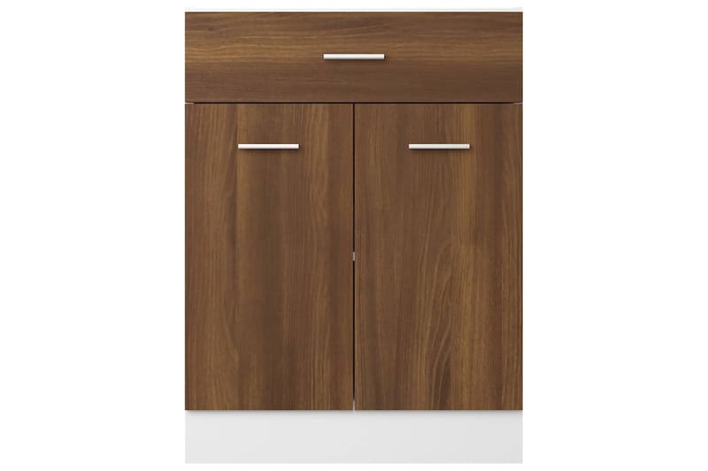 beBasic Alakaappi laatikolla ruskea tammi 60x46x81,5 cm tekninen puu - Ruskea - Talo & remontointi - Keittiö & kylpyhuone - Keittiö & kodinhoitohuone - Keittiön sisustus - Keittiökaappi