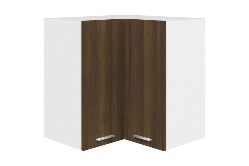 beBasic Riippuva kulmakaappi ruskea tammi 57x57x60 cm tekninen puu - Ruskea - Talo & remontointi - Keittiö & kylpyhuone - Keittiö & kodinhoitohuone - Keittiön sisustus - Keittiökaappi