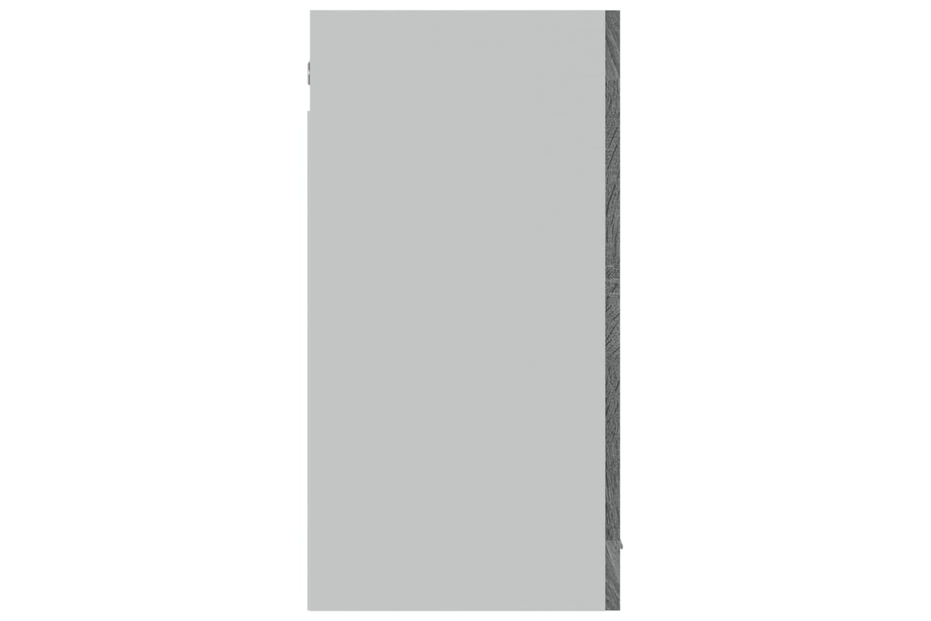 beBasic Riippuva lasikaappi harmaa Sonoma 80x31x60 cm tekninen puu - Harmaa - Talo & remontointi - Keittiö & kylpyhuone - Keittiö & kodinhoitohuone - Keittiön sisustus - Keittiökaappi