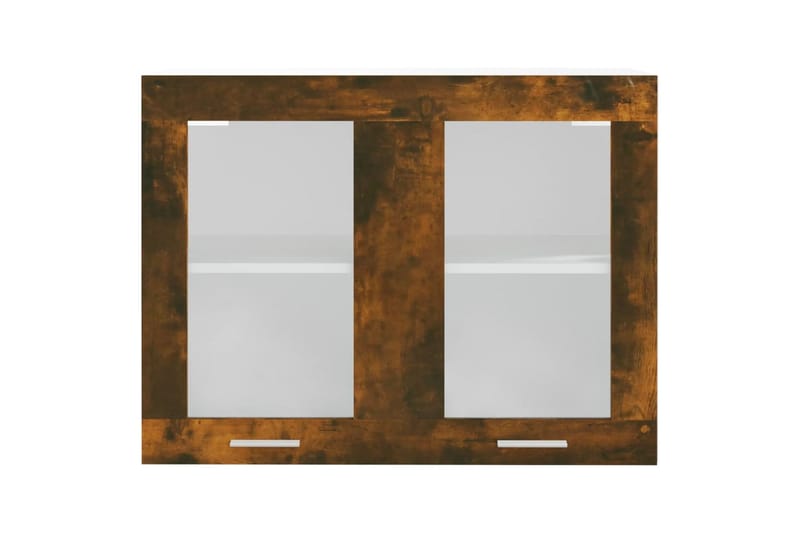 beBasic Riippuva lasikaappi savutammi 80x31x60 cm tekninen puu - Ruskea - Talo & remontointi - Keittiö & kylpyhuone - Keittiö & kodinhoitohuone - Keittiön sisustus - Keittiökaappi