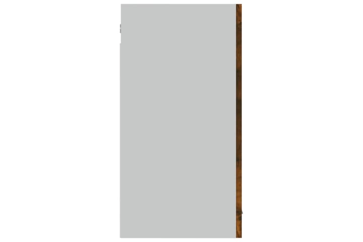beBasic Riippuva lasikaappi savutammi 80x31x60 cm tekninen puu - Ruskea - Keittiökaappi - Säilytyskaappi