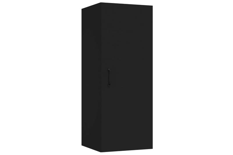 beBasic Riippuva seinäkaappi musta 34,5x34x90 cm tekninen puu - Musta - Talo & remontointi - Keittiö & kylpyhuone - Keittiö & kodinhoitohuone - Keittiön sisustus - Keittiöhylly