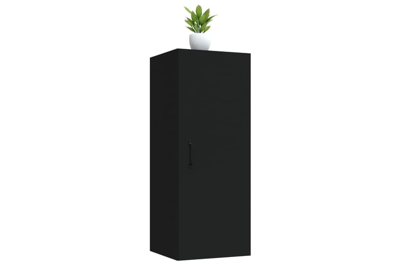 beBasic Riippuva seinäkaappi musta 34,5x34x90 cm tekninen puu - Musta - Talo & remontointi - Keittiö & kylpyhuone - Keittiö & kodinhoitohuone - Keittiön sisustus - Keittiöhylly