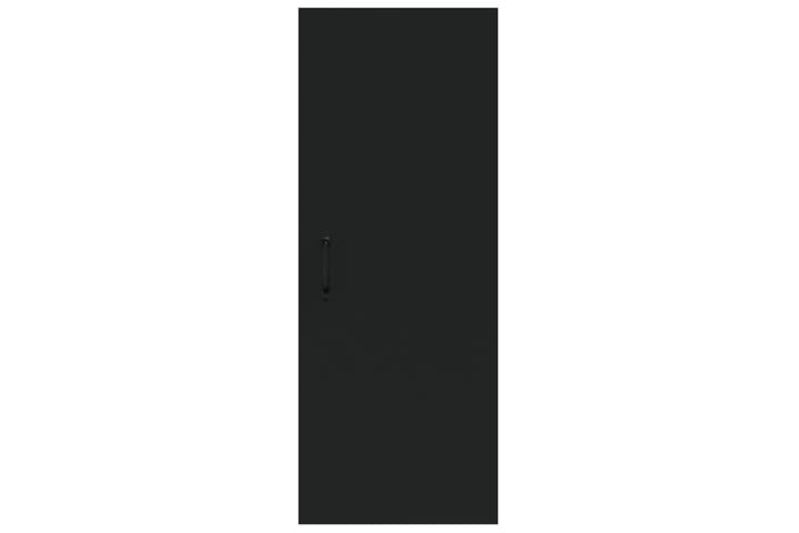 beBasic Riippuva seinäkaappi musta 34,5x34x90 cm tekninen puu - Musta - Seinähylly - Keittiöhylly - Hylly