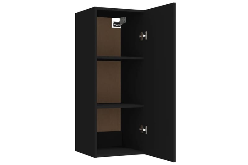 beBasic Riippuva seinäkaappi musta 34,5x34x90 cm tekninen puu - Musta - Talo & remontointi - Keittiö & kylpyhuone - Keittiö & kodinhoitohuone - Keittiön sisustus - Keittiöhylly