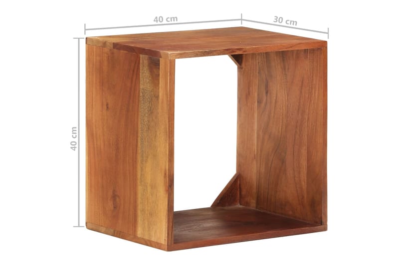 beBasic Seinähylly 40x30x40 cm täysi akaasiapuu - Ruskea - Talo & remontointi - Keittiö & kylpyhuone - Keittiö & kodinhoitohuone - Keittiön sisustus - Keittiöhylly