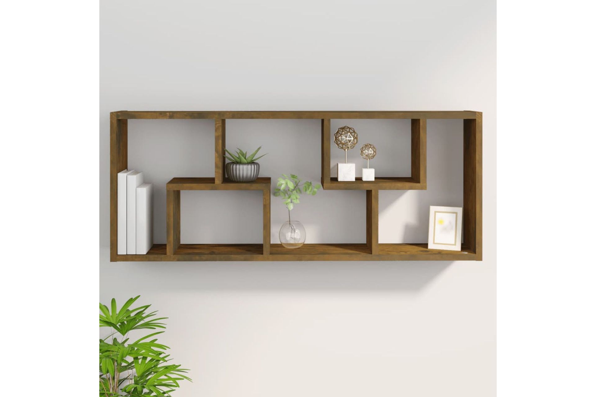 beBasic Seinähylly savutammi 36x16x90 cm tekninen puu - Ruskea - Talo & remontointi - Keittiö & kylpyhuone - Keittiö & kodinhoitohuone - Keittiön sisustus - Keittiöhylly
