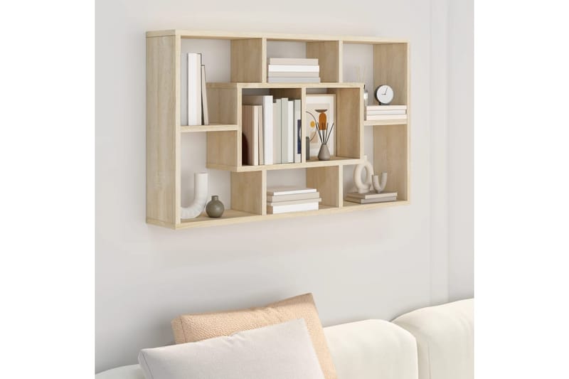 beBasic Seinähylly Sonoma-tammi 85x16x52,5 cm tekninen puu - Ruskea - Talo & remontointi - Keittiö & kylpyhuone - Keittiö & kodinhoitohuone - Keittiön sisustus - Keittiöhylly