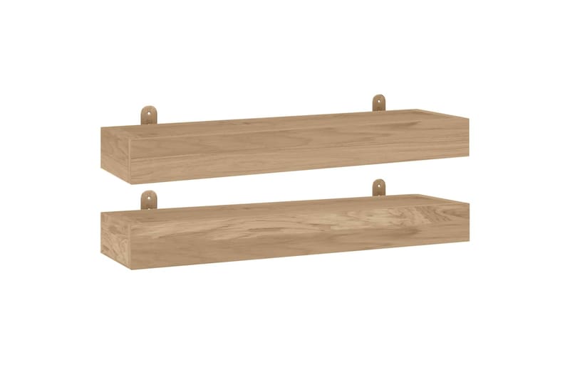 beBasic Seinähyllyt 2 kpl 60x15x6 cm täysi tiikki - Ruskea - Talo & remontointi - Keittiö & kylpyhuone - Keittiö & kodinhoitohuone - Keittiön sisustus - Keittiöhylly
