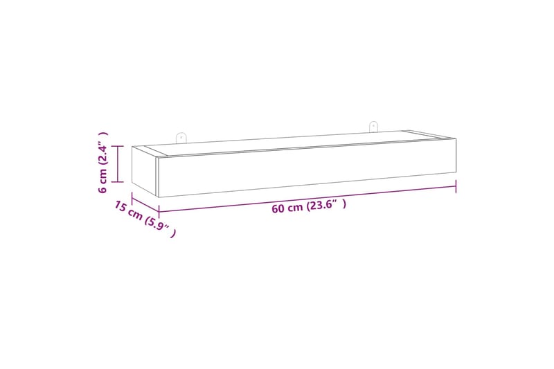 beBasic Seinähyllyt 2 kpl 60x15x6 cm täysi tiikki - Ruskea - Talo & remontointi - Keittiö & kylpyhuone - Keittiö & kodinhoitohuone - Keittiön sisustus - Keittiöhylly