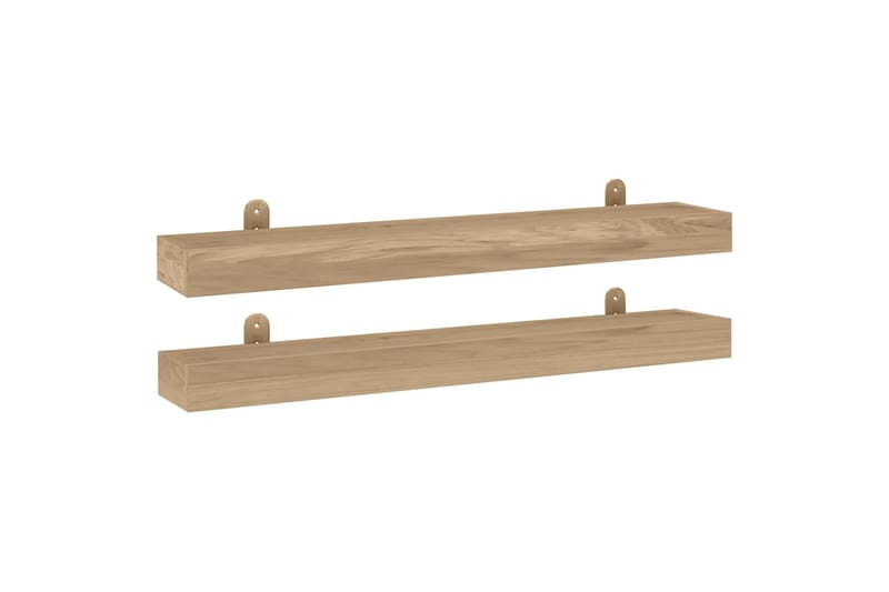 beBasic Seinähyllyt 2 kpl 90x15x6 cm täysi tiikki - Ruskea - Talo & remontointi - Keittiö & kylpyhuone - Keittiö & kodinhoitohuone - Keittiön sisustus - Keittiöhylly