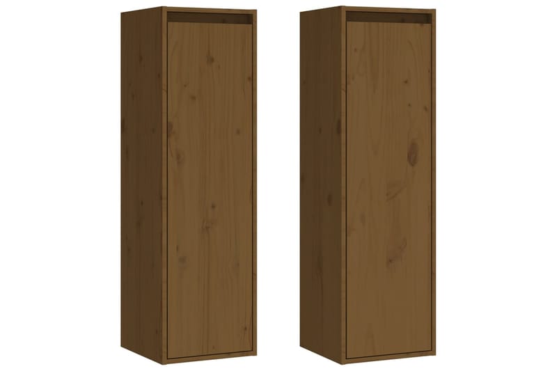 beBasic Seinäkaapit 2 kpl hunajanruskea 30x30x100 cm täysi mänty - Ruskea - Talo & remontointi - Keittiö & kylpyhuone - Keittiö & kodinhoitohuone - Keittiön sisustus - Keittiöhylly