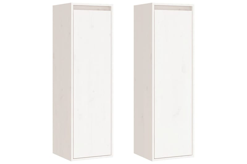 beBasic Seinäkaapit 2 kpl valkoinen 30x30x100 cm täysi mänty - Valkoinen - Talo & remontointi - Keittiö & kylpyhuone - Keittiö & kodinhoitohuone - Keittiön sisustus - Keittiöhylly