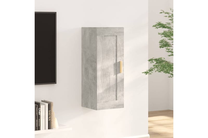 beBasic Seinäkaappi betoninharmaa 35x34x90 cm tekninen puu - Harmaa - Talo & remontointi - Keittiö & kylpyhuone - Keittiö & kodinhoitohuone - Keittiön sisustus - Keittiöhylly