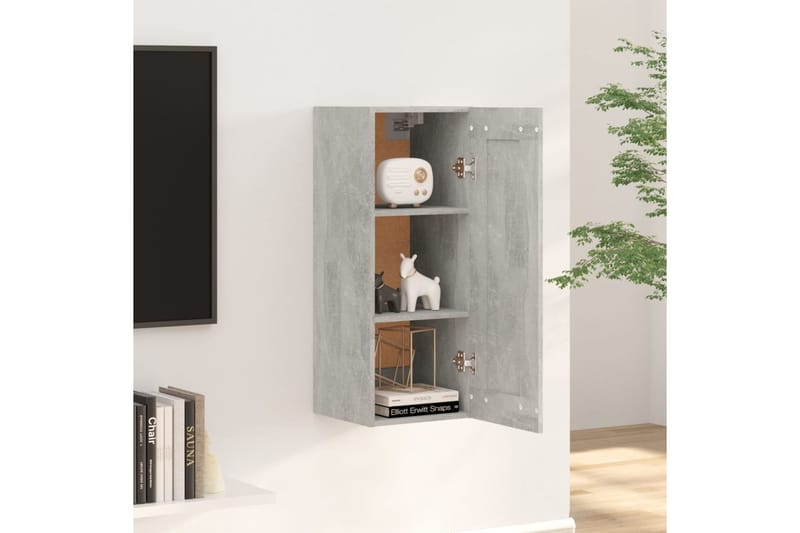 beBasic Seinäkaappi betoninharmaa 35x34x90 cm tekninen puu - Harmaa - Talo & remontointi - Keittiö & kylpyhuone - Keittiö & kodinhoitohuone - Keittiön sisustus - Keittiöhylly