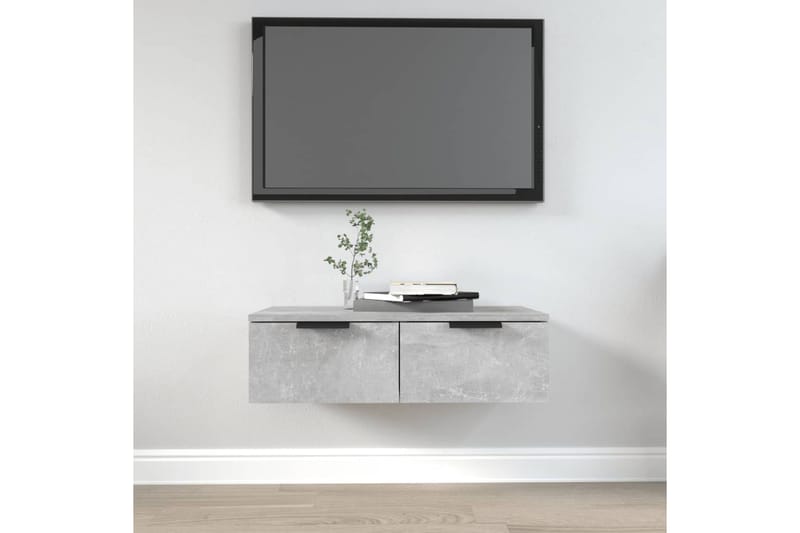 beBasic Seinäkaappi betoninharmaa 68x30x20 cm tekninen puu - Harmaa - Talo & remontointi - Keittiö & kylpyhuone - Keittiö & kodinhoitohuone - Keittiön sisustus - Keittiöhylly