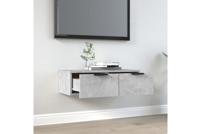 beBasic Seinäkaappi betoninharmaa 68x30x20 cm tekninen puu - Harmaa - Talo & remontointi - Keittiö & kylpyhuone - Keittiö & kodinhoitohuone - Keittiön sisustus - Keittiöhylly
