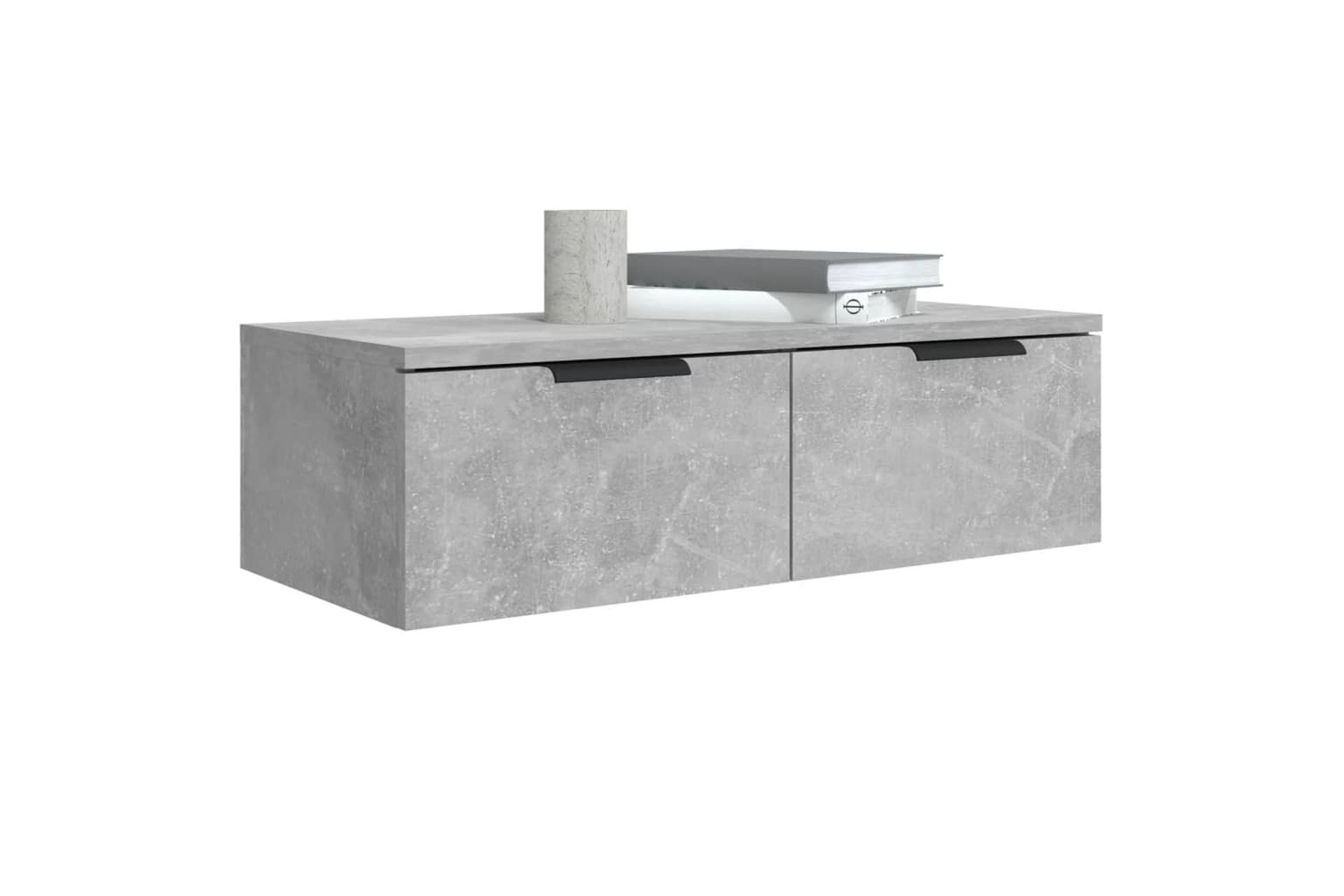 beBasic Seinäkaappi betoninharmaa 68x30x20 cm tekninen puu - Harmaa - Talo & remontointi - Keittiö & kylpyhuone - Keittiö & kodinhoitohuone - Keittiön sisustus - Keittiöhylly
