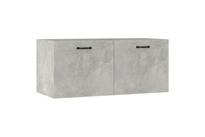 beBasic Seinäkaappi betoninharmaa 80x35x36,5 cm tekninen puu - Harmaa - Seinähylly - Keittiöhylly - Hylly