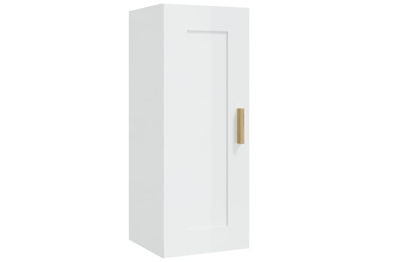 beBasic Seinäkaappi korkeakiilto valkoinen 35x34x90 cm tekninen puu - Valkoinen - Talo & remontointi - Keittiö & kylpyhuone - Keittiö & kodinhoitohuone - Keittiön sisustus - Keittiöhylly