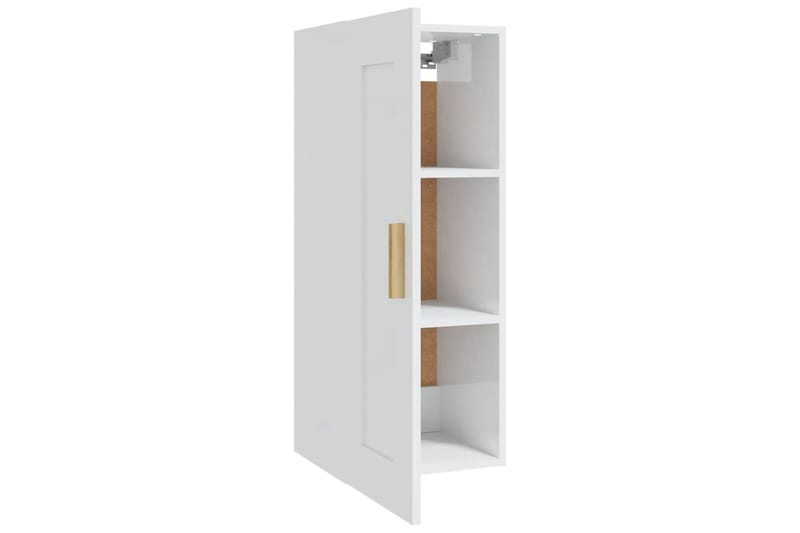 beBasic Seinäkaappi korkeakiilto valkoinen 35x34x90 cm tekninen puu - Valkoinen - Talo & remontointi - Keittiö & kylpyhuone - Keittiö & kodinhoitohuone - Keittiön sisustus - Keittiöhylly