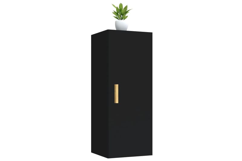 beBasic Seinäkaappi musta 34,5x34x90 cm tekninen puu - Musta - Talo & remontointi - Keittiö & kylpyhuone - Keittiö & kodinhoitohuone - Keittiön sisustus - Keittiöhylly