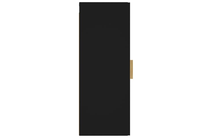 beBasic Seinäkaappi musta 34,5x34x90 cm tekninen puu - Musta - Seinähylly - Keittiöhylly - Hylly