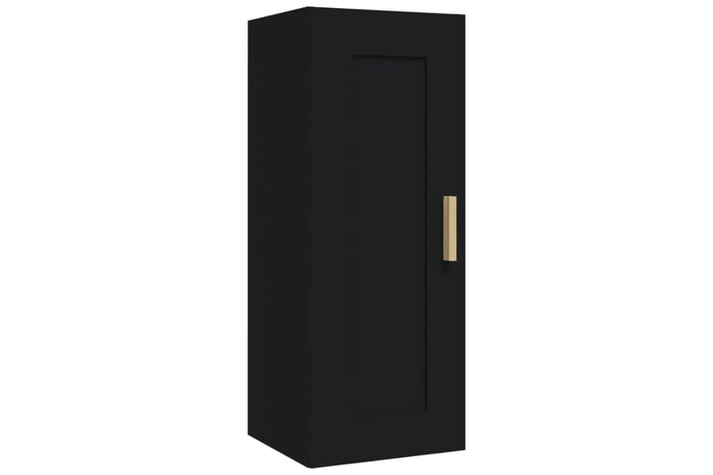 beBasic Seinäkaappi musta 35x34x90 cm tekninen puu - Musta - Talo & remontointi - Keittiö & kylpyhuone - Keittiö & kodinhoitohuone - Keittiön sisustus - Keittiöhylly