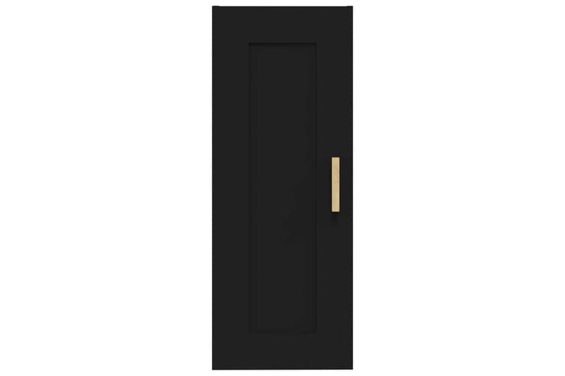 beBasic Seinäkaappi musta 35x34x90 cm tekninen puu - Musta - Talo & remontointi - Keittiö & kylpyhuone - Keittiö & kodinhoitohuone - Keittiön sisustus - Keittiöhylly