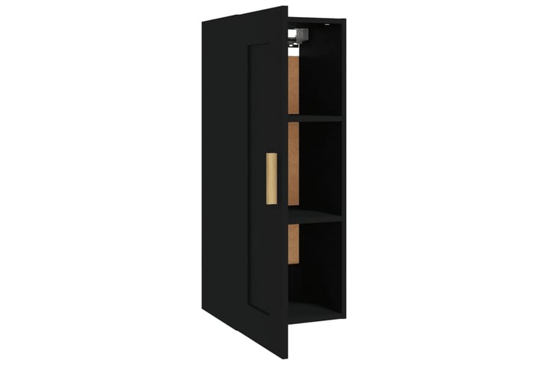 beBasic Seinäkaappi musta 35x34x90 cm tekninen puu - Musta - Talo & remontointi - Keittiö & kylpyhuone - Keittiö & kodinhoitohuone - Keittiön sisustus - Keittiöhylly