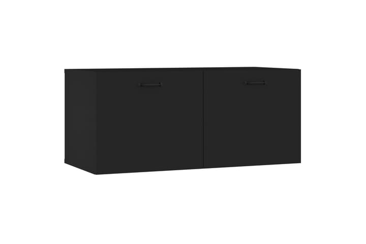 beBasic Seinäkaappi musta 80x35x36,5 cm tekninen puu - Musta - Seinähylly - Keittiöhylly - Hylly