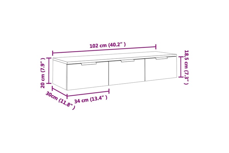 beBasic Seinäkaappi valkoinen 102x30x20 cm tekninen puu - Valkoinen - Talo & remontointi - Keittiö & kylpyhuone - Keittiö & kodinhoitohuone - Keittiön sisustus - Keittiöhylly