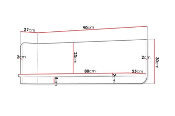 Buhan Seinäkaappi 90 cm - Beige - Talo & remontointi - Keittiö & kylpyhuone - Keittiö & kodinhoitohuone - Keittiön sisustus - Keittiöhylly