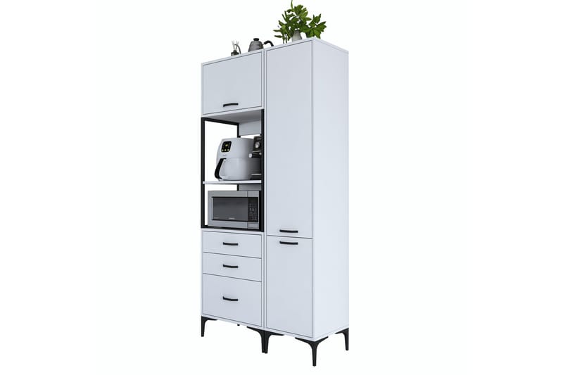 Eligius Korkeakaappi - Valkoinen - Talo & remontointi - Keittiö & kylpyhuone - Keittiö & kodinhoitohuone - Keittiön sisustus - Keittiökaappi
