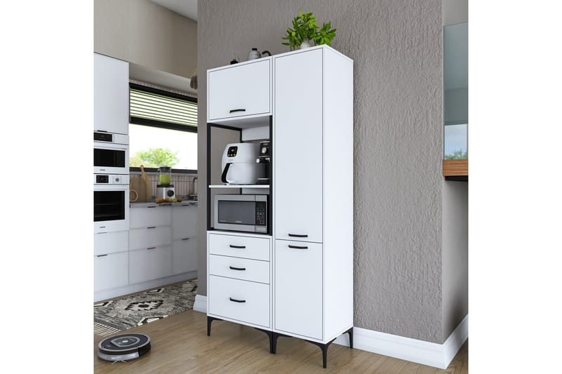Eligius Korkeakaappi - Valkoinen - Talo & remontointi - Keittiö & kylpyhuone - Keittiö & kodinhoitohuone - Keittiön sisustus - Keittiökaappi